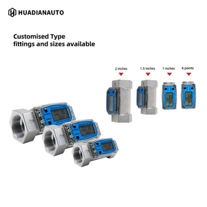 Kỹ thuật số chịu nhiệt độ 2 inch 3/4 nhỏ SS304 không thấm nước lỏng dòng <span class=keywords><strong>Turbine</strong></span> mét cho nhiên liệu nước Diesel Xăng - Product Image 4