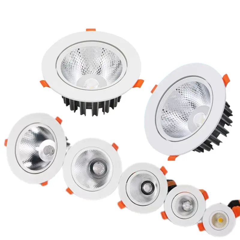 5w 트라이 컬러 2024 신제품 downlight 오목한 천장 조명 가정용 LED 조명 실내 핫 세일 스포트라이트 cob led downlights