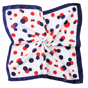 100% Satijn Natuurlijke Gerimpelde Parel Chiffon Lange Gegolfde Monochrome Zijden Sjaal Ontwerper Bedrukt Luipaard Stevige Strikken Polka Dot - Product Image 2