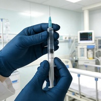 Gants en nitrile bleu encre, sans latex, pour examen médical, dentaire, vétérinaire, jetables, sans poudre, 3 mil, pour usage médical