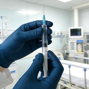 Guantes de Nitrilo Azul Tinta, Sin Látex, para Examen Médico, Dental y Veterinario, Desechables, Sin Polvo, 3mil, para Uso Médico - Product Image 3