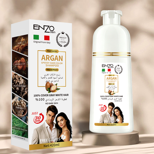 Shampoo colorant capillaire à l'extrait d'argan, permanent en 5 minutes, best-seller, couvrant les <span class=keywords><strong>cheveux</strong></span> <span class=keywords><strong>gris</strong></span> ou blancs - Product Image 1
