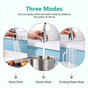 3 Way Pull Out Kitchen Faucet Stainless Steel Ceramic Valve Core Warranty 5 years - Product Image 2