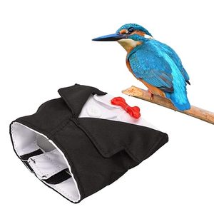 Vêtements pour perroquets mignons avec nœud papillon, combinaison de vol pour oiseaux, costume pour calopsitae, vêtements doux et respectueux de la peau pour animaux de compagnie - Product Image 2