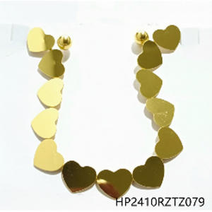 Alla moda elegante Design orecchini a bottone e cerchio alla moda gioielli di perle religiose per Look quotidiano e Party realizzati in ottone rame - Product Image 1