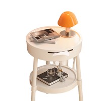 Table d'appoint multifonctionnelle en plastique de style nordique créatif pour salon, chambre à coucher, balcon