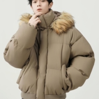 Veste à capuche, veste bomber, manteau matelassé pour homme et femme, veste d'hiver épaisse et chaude, résistante au froid, rembourrée, imperméable pour homme