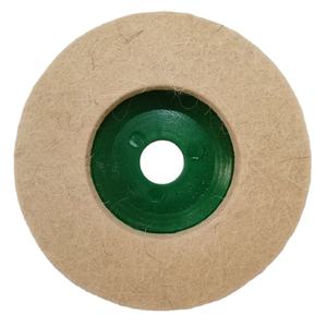 Roue de polissage en feutre de laine de 100 mm pour l'acier inoxydable, le métal, le verre, polissage fin - Product Image 2