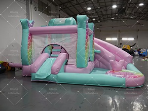 Château <span class=keywords><strong>gonflable</strong></span> commercial sirène avec toboggan et piscine à balles, maison de saut <span class=keywords><strong>gonflable</strong></span> pour location de fête en extérieur - Product Image 3