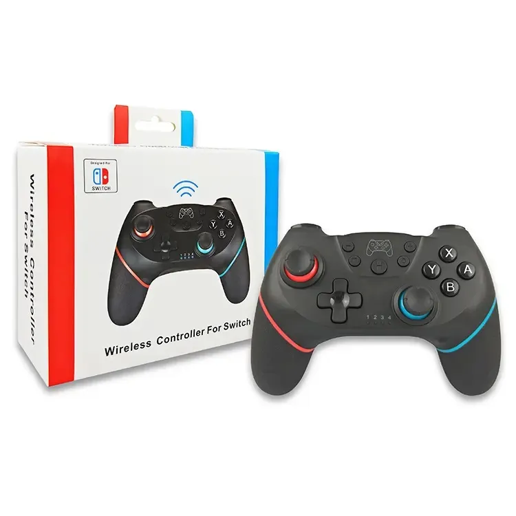 BT Joystick Gamepad kablosuz anahtarı denetleyicisi oyun denetleyicisi için ekstra Gamepad Joystick anahtarı Pro Host ile 6 düğmeler