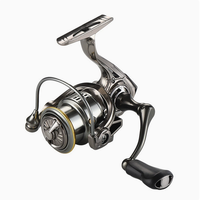 Moulinet de pêche Golden Shark King Small Golf, entièrement métallique, avec bobine peu profonde, double roulement, pour micro-leurres et lancer longue distance