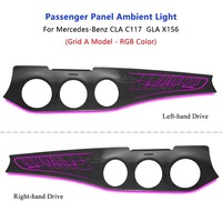 Panneau d'éclairage ambiant intérieur de luxe pour passagers, pour Mercedes-Benz CLA W117 GLA X156 2013-19, tableau de bord, panneau en fibre de carbone pour copilote