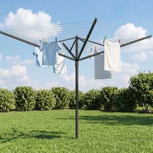 Séchoir à <span class=keywords><strong>linge</strong></span> pliable en métal robuste pour la maison, prix d'usine, pour <span class=keywords><strong>jardin</strong></span>, extérieur, type <span class=keywords><strong>parapluie</strong></span>, avec rangement pour sacs - Product Image 1