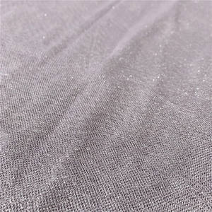 Hot sale lame yarn special luster nylon bridal lace shiny wedding tulle fabric - Product Image 3