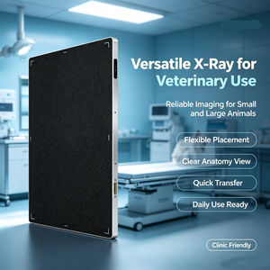 Detector de Panel Plano de Rayos X Veterinario con Cable 1717, Detector de Radiografía Digital de Alta Sensibilidad para Perros, Gatos, Caballos, Carreras y Exámenes Equinos - Product Image 1