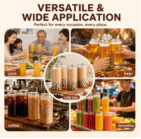 Pot en plastique transparent PET de qualité alimentaire et écologique avec couvercle facile à ouvrir pour bouteille de jus, emballage de boissons