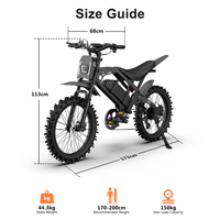 Vélo électrique à pneus larges de 17 pouces, modèle QMwheel V20 Cross 250W, frein hydraulique, vélo de montagne électrique QM, vélo tout-terrain, STOCK UE