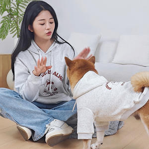 Herfst Winter Xxl Hond Katoen Print Fleece Gevoerde Eco-Vriendelijke Capuchon Sweatshirt Klassiekers Stijl Medium Grote Rassen - Product Image 3