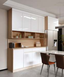 Solid Wood Fashion <b>Sideboard</b> Cabinet for Dining Room Customized Size Restaurant Furniture - Product Image 1