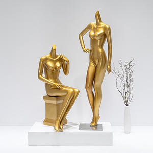 <span class=keywords><strong>Mannequin</strong></span> de vitrine en fibre de verre dorée pour vêtements, soutien-gorge et culottes, idéal pour les magasins de lingerie - Product Image 3
