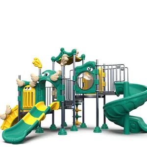 सर्पिल प्लास्टिक स्लाइड खेल का मैदान उपकरण बच्चों खेलने मनोरंजन बच्चों चढ़ाई फ्रेम शुद्ध थीम पार्क बिक्री के लिए सजावट