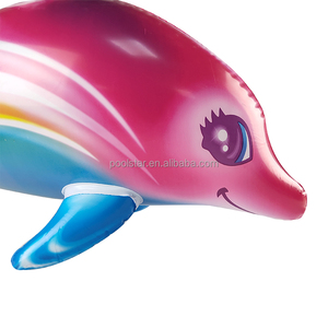 Jouet gonflable d'eau de flotteur de piscine de dauphin d'arc-en-ciel de PVC pour la partie de plage - Product Image 5