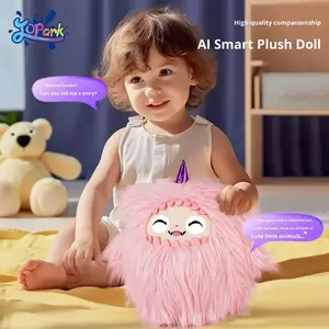 Jouet en peluche interactif intelligent Jopark, monstre compagnon éducatif de dessin animé avec des yeux LED colorés, modèle de robot intelligent pour enfants - Product Image 5