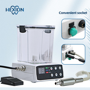Micromotor Eléctrico <span class=keywords><strong>Dental</strong></span> HEXION <span class=keywords><strong>con</strong></span> Tanque de <span class=keywords><strong>Agua</strong></span>, Fibra Óptica LED, Sin Escobillas y Control por Pedal - Contraángulo 1:1/1:5/16:1 para Laboratorio/Clínica - Product Image 5