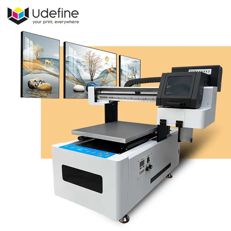 Udefine 뜨거운 판매 4050 XP600 평판 UV 프린터 알루미늄 시트 인쇄 기계
