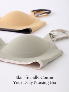 Sujetador de Maternidad Bmama Aurora Plus Size, Sujetador de Lactancia sin Varillas de Algodón Suave, Sujetador de Lactancia sin Aros, Copa Completa, Transpirable - Product Image 5