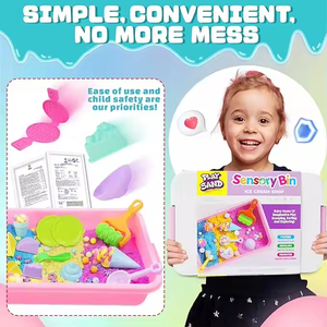 Nuovo Set di Giocattoli da Sabbia per Bambini per Gioco Sensoriale a Tema Oceano e Dinosauri con Strumenti per Modellare per Divertimento Creativo ed Educativo per Ragazzi e Ragazze - Product Image 5