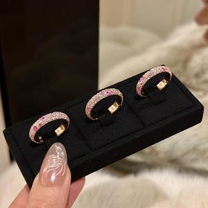 เวนชี่ S925 แหวนเพชรชมพูไล่เฉดสีโรสโกลด์เงินแท้ ดีไซน์หรูหรา ประดับเพชรชมพูหนาแน่น รุ่นหวาน 22532 - Product Image 3