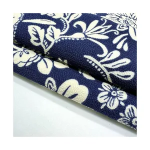High Quality Spring And Autumn Fabric 270gsm Knit Moss Crepe Print Fabric For Women Dress