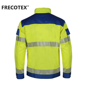 FRECOTEX Venta al por mayor Retardante <span class=keywords><strong>de</strong></span> fuego Manga larga Impermeable Retardante <span class=keywords><strong>de</strong></span> fuego <span class=keywords><strong>Ropa</strong></span> <span class=keywords><strong>de</strong></span> <span class=keywords><strong>alta</strong></span> <span class=keywords><strong>visibilidad</strong></span> Chaqueta <span class=keywords><strong>Ropa</strong></span> <span class=keywords><strong>de</strong></span> construcción - Product Image 3