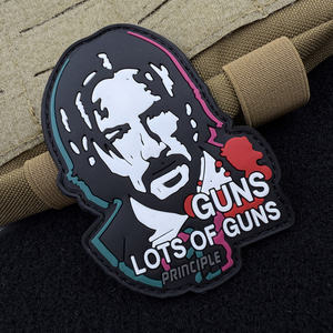 Écussons en caoutchouc PVC souple 3D personnalisés, rectangulaires, à scratch, badges appliqués de marque YYQN pour vêtements et sacs - Product Image 3