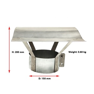 Capot de cheminée de toit, tuyau de cheminée, protection contre la pluie, capuchon de protection - Product Image 1