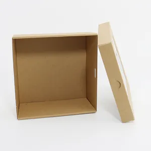 Factory Hot Sale Kraft Paper Cake Box With Window Birthday Cake Packing Box