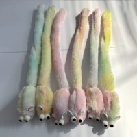 Jouet pour chat interactif en peluche coloré en forme de souris à longue queue, fourni directement par l'usine