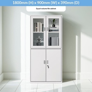 <span class=keywords><strong>Armoire</strong></span> métallique verrouillable à deux portes, style moderne et minimaliste, ignifuge avec tiroirs, <span class=keywords><strong>armoire</strong></span> de chambre pour employés - Product Image 5
