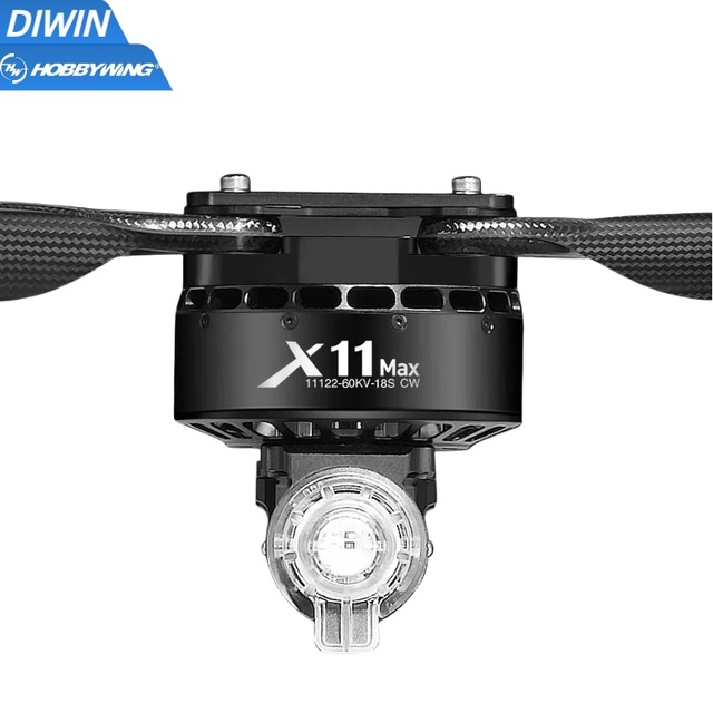 For Hobbywing X11 Max Brushless Motor for Agricultural Drone Heavy 40L 44kg/rotor Thrust Foldable 48175 Propeller Accessory