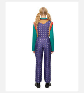 Costume di Halloween Holly di <span class=keywords><strong>Stranger</strong></span> <span class=keywords><strong>Things</strong></span>, Tuta Viola per Cosplay, Set per Adulti - Product Image 5