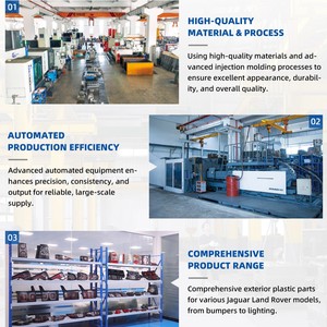 CU012CF-A ABS Dip Printing Mirip Seperti Serat Karbon Suku Cadang Mobil Mesh Grille Grille Mobil untuk Jaguar XF XFR XFR-S - Product Image 5