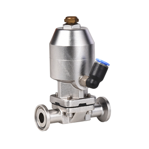 Válvula de Diafragma Tipo MiniI de Acero Inoxidable Sanitario SS316L con Actuador Neumático de Acero Inoxidable - Product Image 2