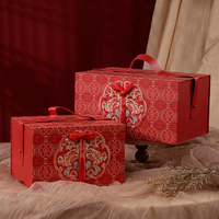 Boîtes à bonbons de mariage de style chinois personnalisées en gros, boîtes cadeaux carrées, boîtes à rabat, matériaux recyclés mats, cadeaux de mariage