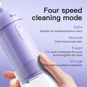 Flosser de agua inalámbrico 4 en 1 al por mayor, irrigador de agua portátil recargable, nuevo modelo, irrigador oral eléctrico para limpieza profunda - Product Image 5