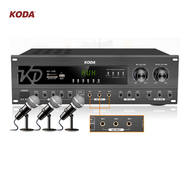 Koda Wholesale Price Analog Power Amplifiers Karaoke Amplifier Audio Professional Power Amplifier for Stage
