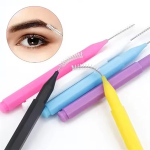Disposable Interdental Brow Brush <b>Pink</b> Mini Micro Comb for Eyebrow Lifting Lash Perm and Salon Beauty <b>Tools</b> - Product Image 2