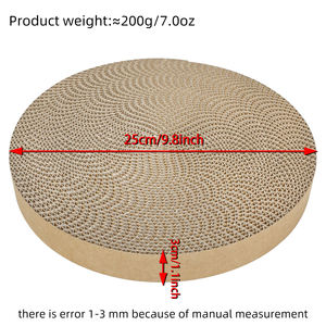 Isi ulang goresan kucing bulat, pengganti penggaruk ketebalan 35cm Diameter 3cm fleksibel tidak lem papan goresan kucing - Product Image 5