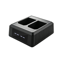 Chargeur double fente rapide Type-C 50W PD pour batterie d'appareil photo Sony NP-SA100 avec affichage numérique LED et protection de sécurité intelligente multiple