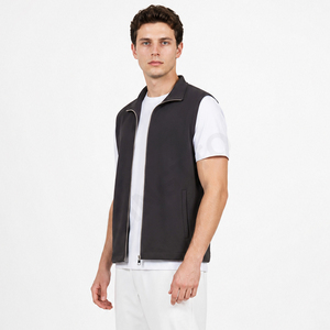 Gilets <span class=keywords><strong>sans</strong></span> manches réversibles pour hommes, streetwear, logo personnalisé, vente en gros, haute qualité - Product Image 3